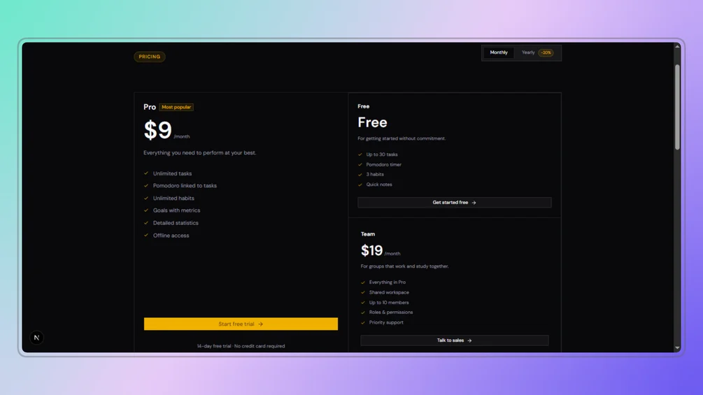 Image of FocusKit — Productivity App Template (Next.js 16 + Tailwind v4 + shadcn/ui)